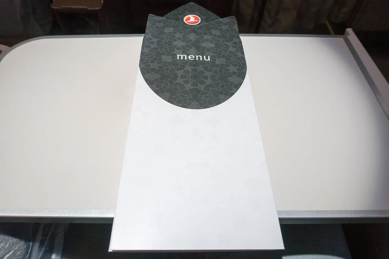 ターキッシュエアラインズ_機内食メニュー表紙
