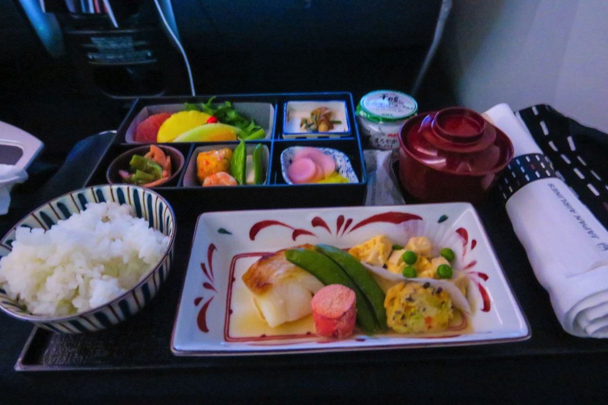 JL727便 機内食