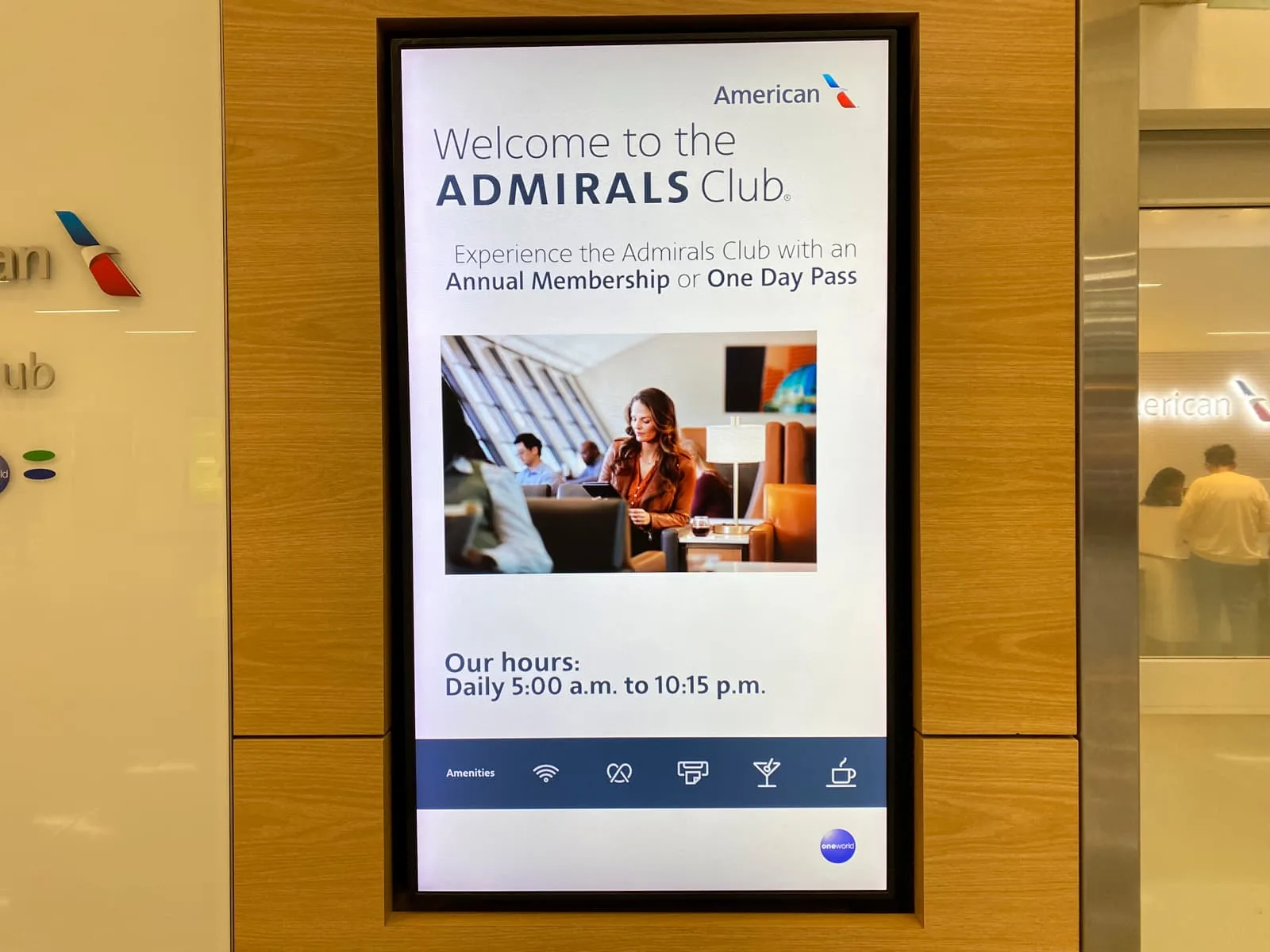 ダラス・フォートワース国際空港 アメリカン航空 Admirals Club ターミナルD